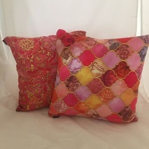 2 Society 6 Zippered Throw Pillows